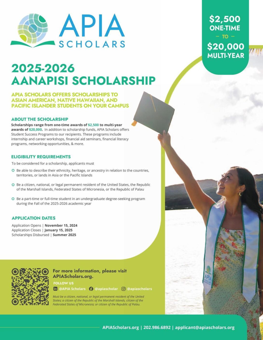 APIA Scholarship information